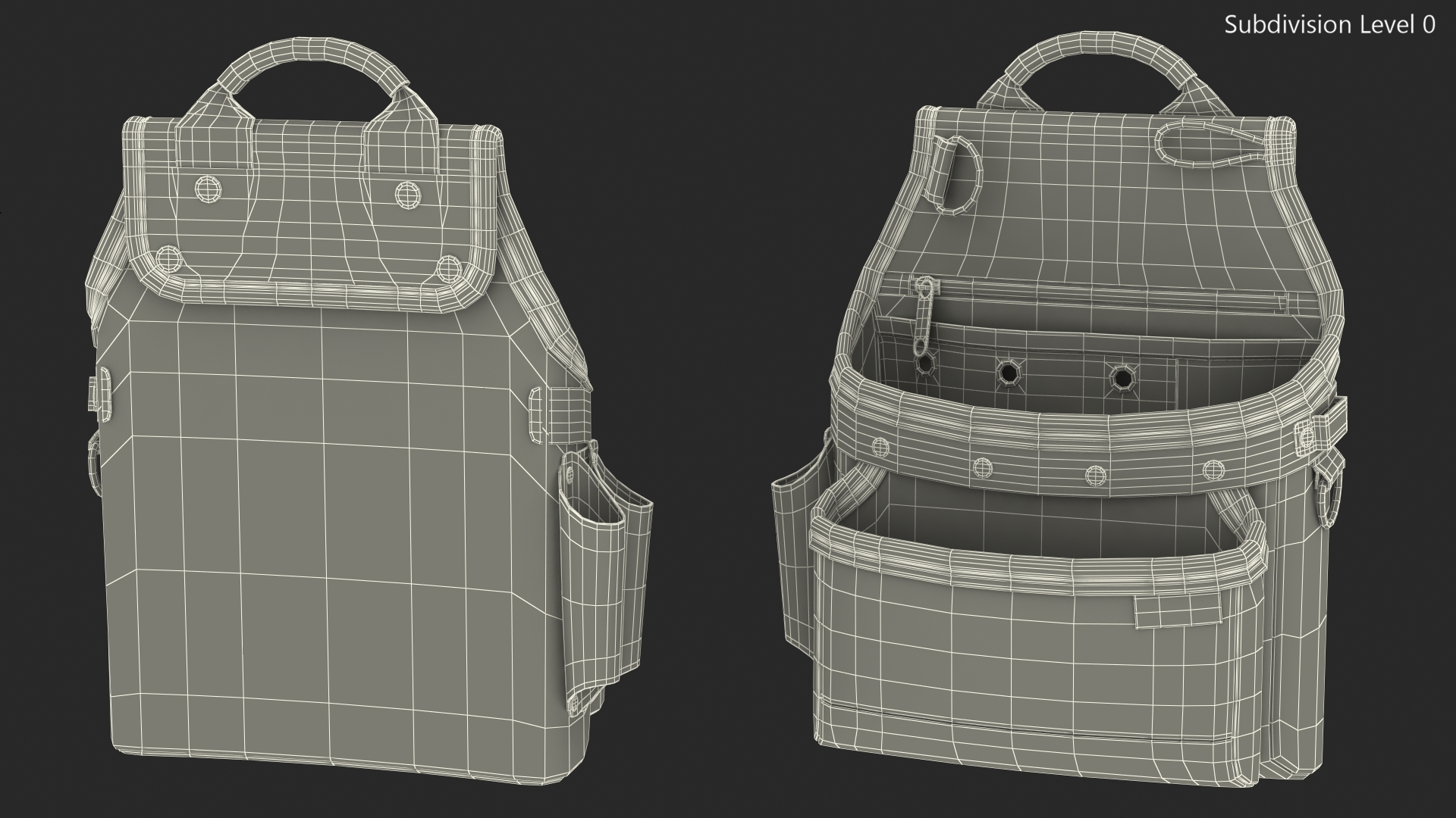 DeWalt Multi Purpose Pouch DWST1 75551 Dusty 3D model