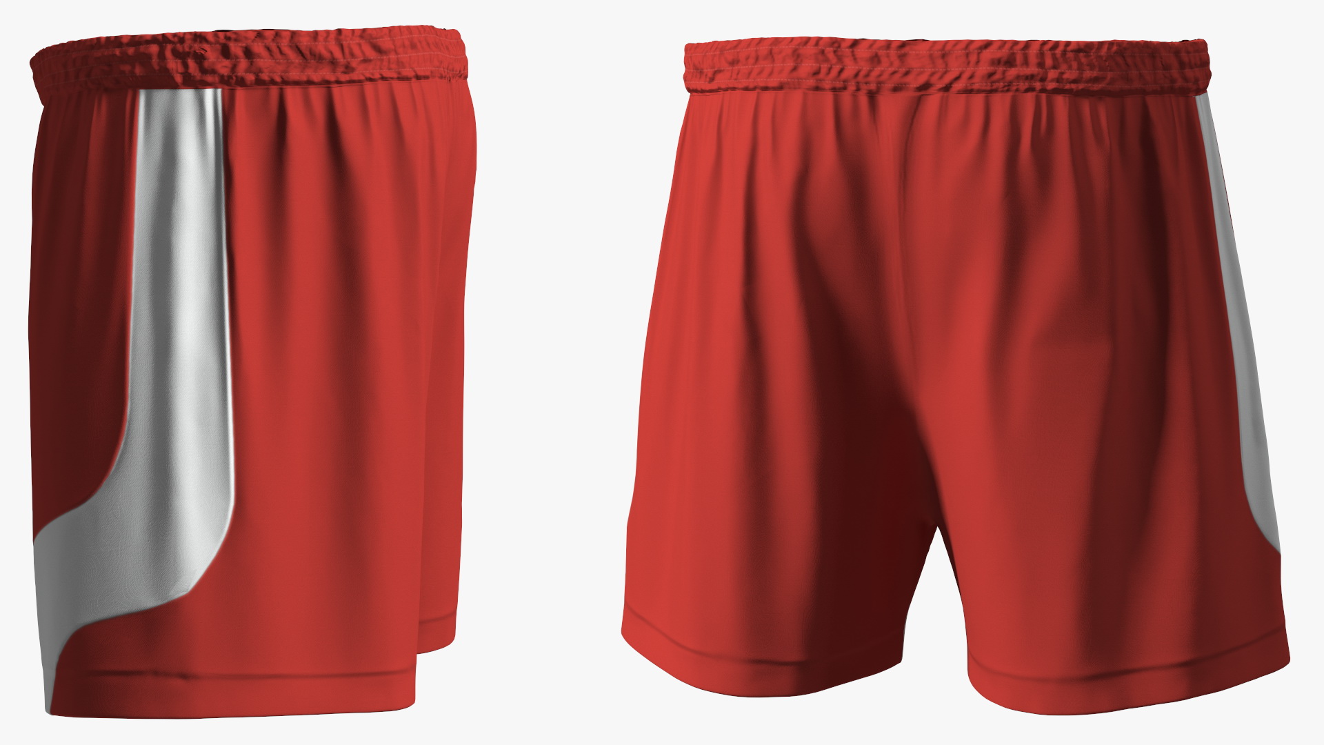 3D Athletic Running Shorts model