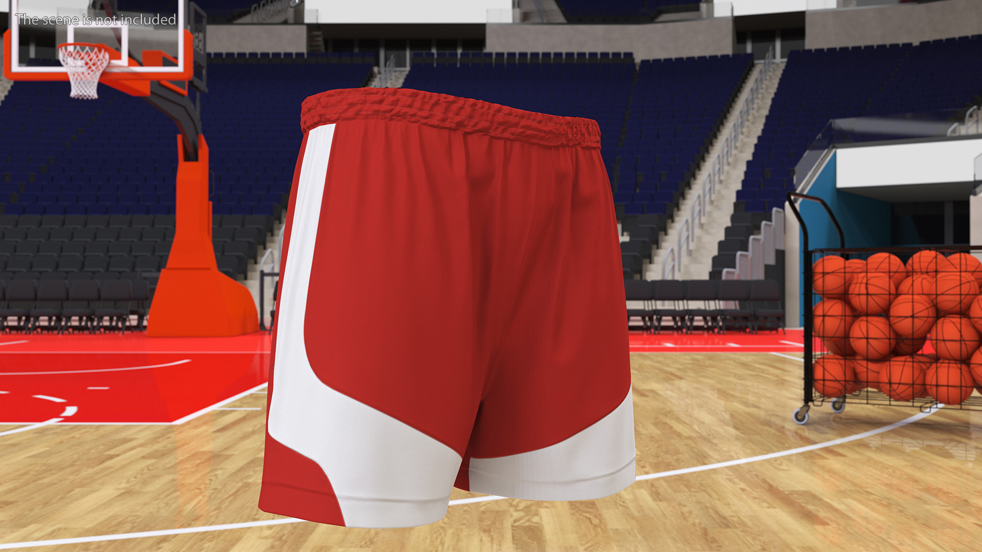 3D Athletic Running Shorts model