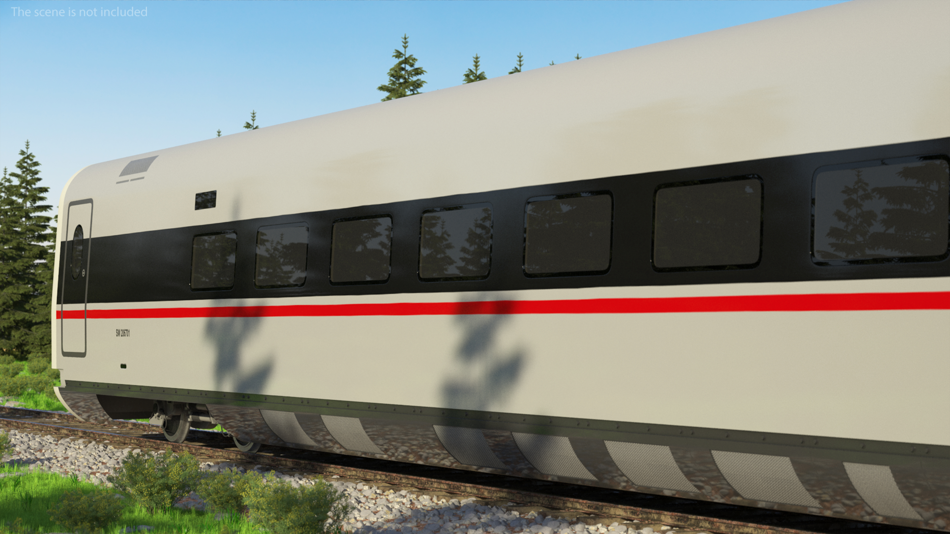 CR400 Fuxing Train Wagon Electric Drive 3D model