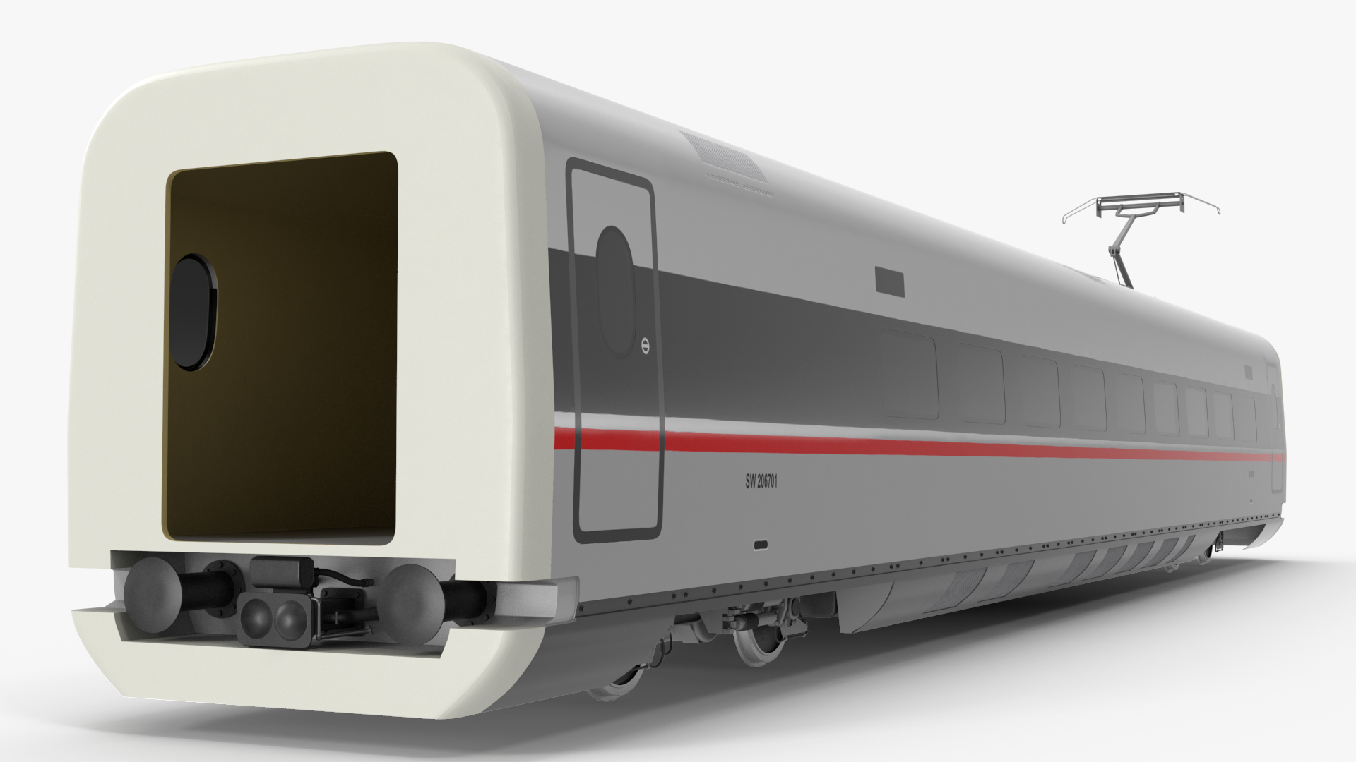 CR400 Fuxing Train Wagon Electric Drive 3D model