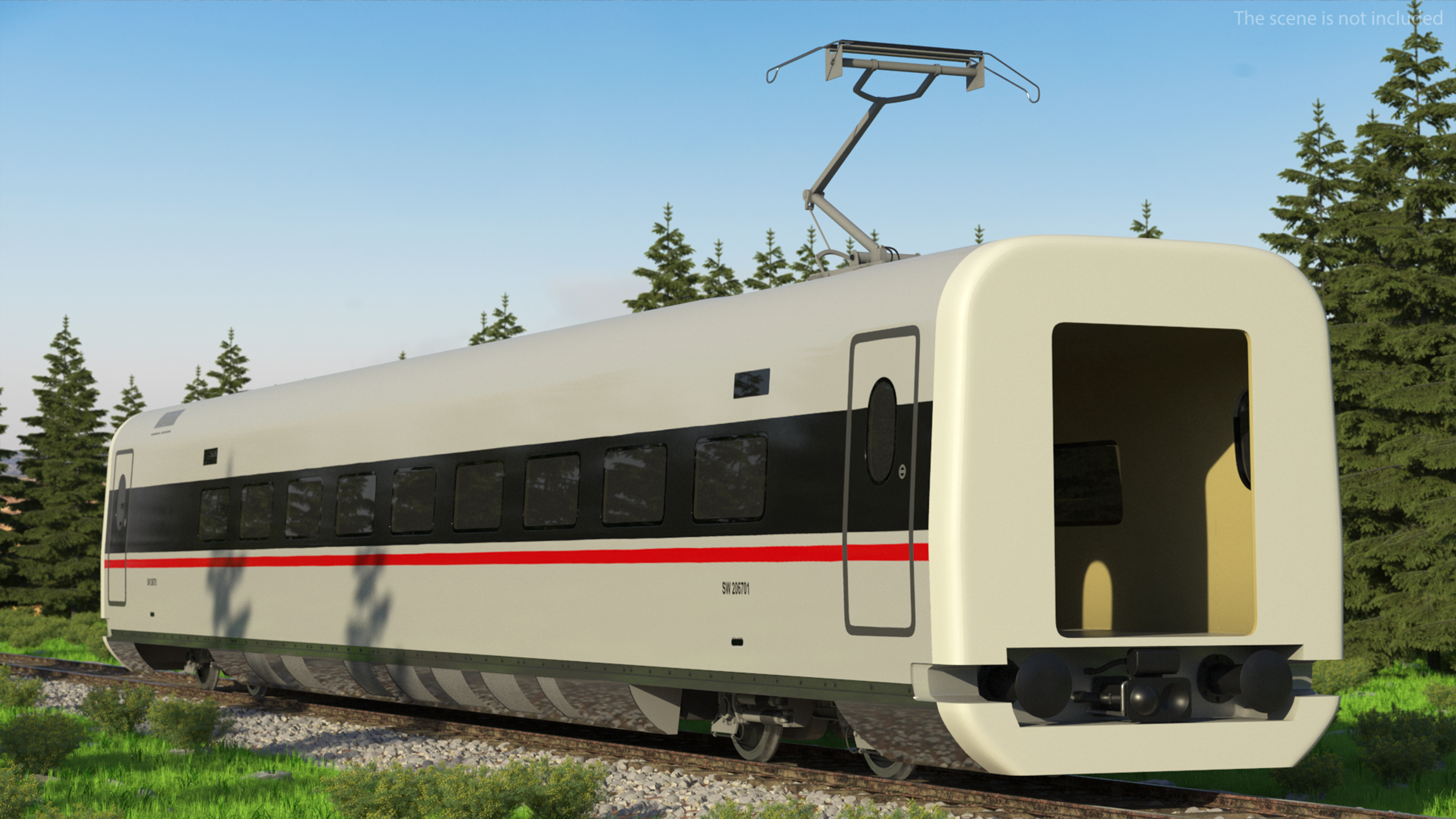 CR400 Fuxing Train Wagon Electric Drive 3D model