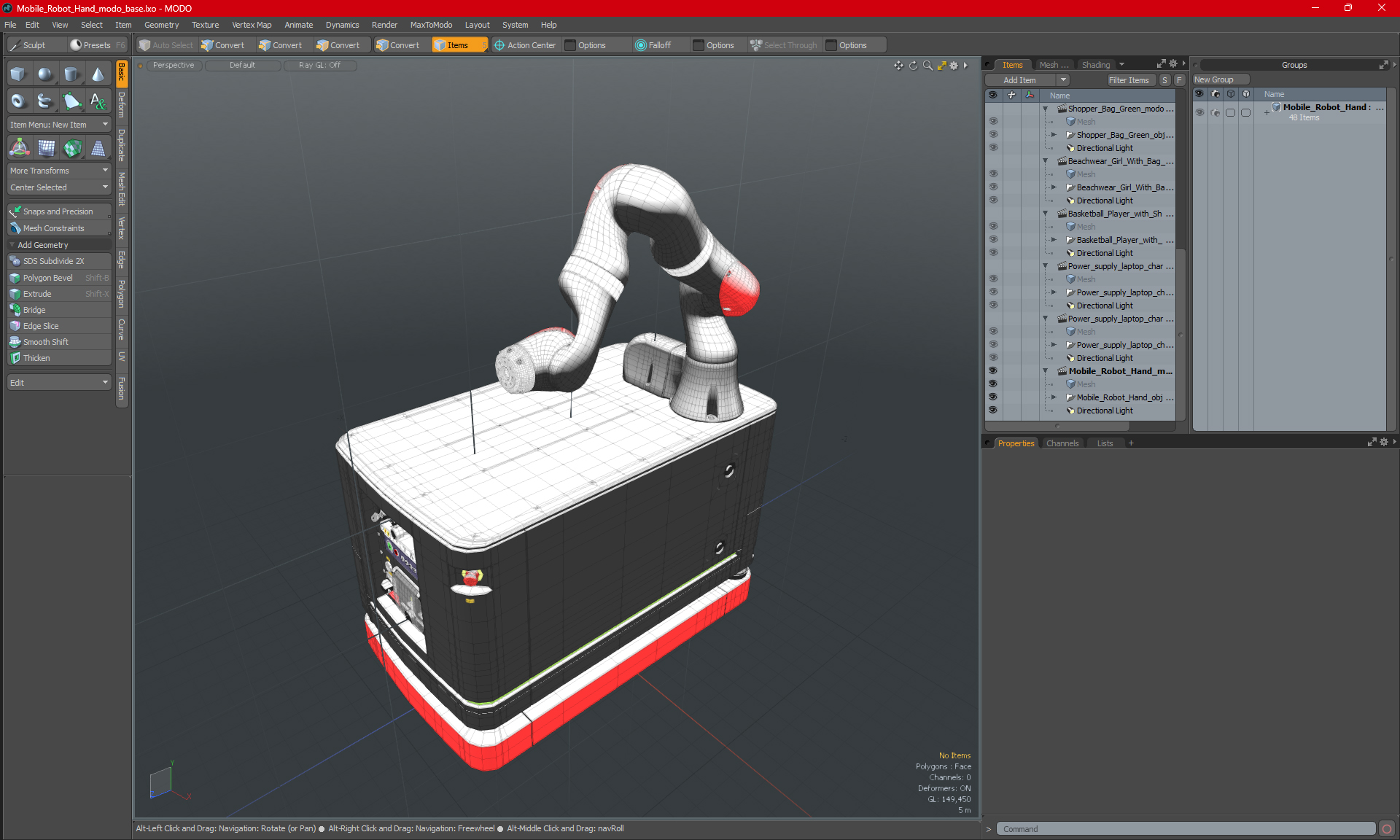 Mobile Robot Hand 3D