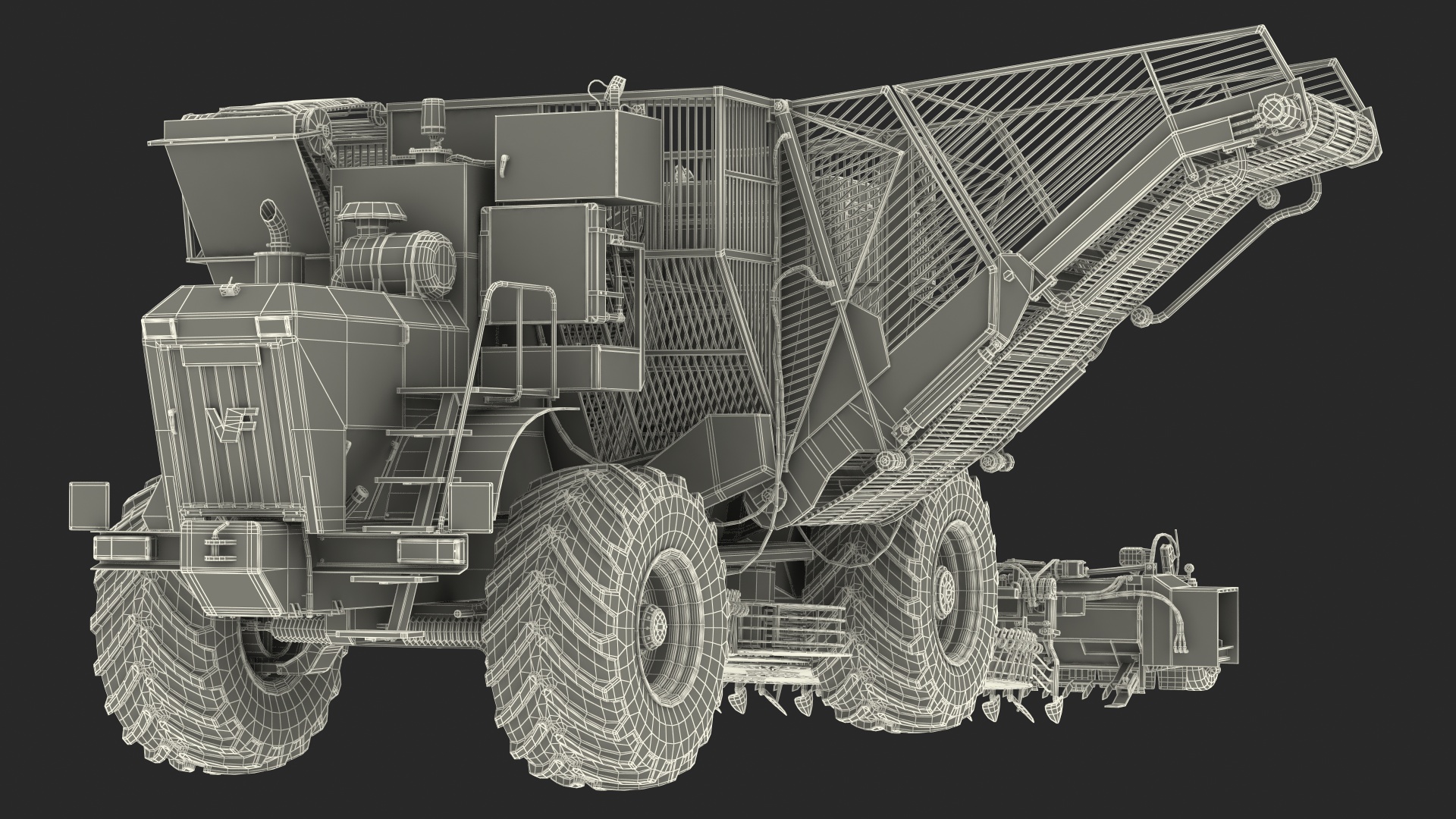 3D model Self Propelled Sugar Beet Harvester