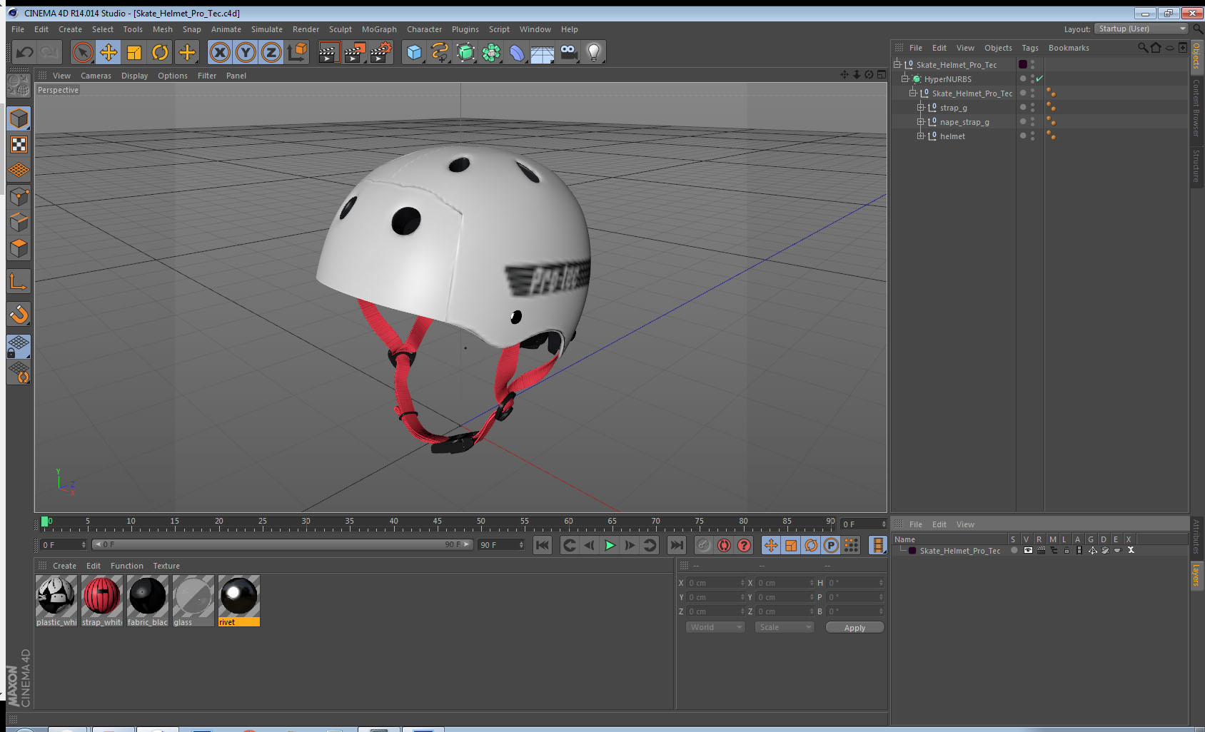 3D model Skate Helmet Pro Tec