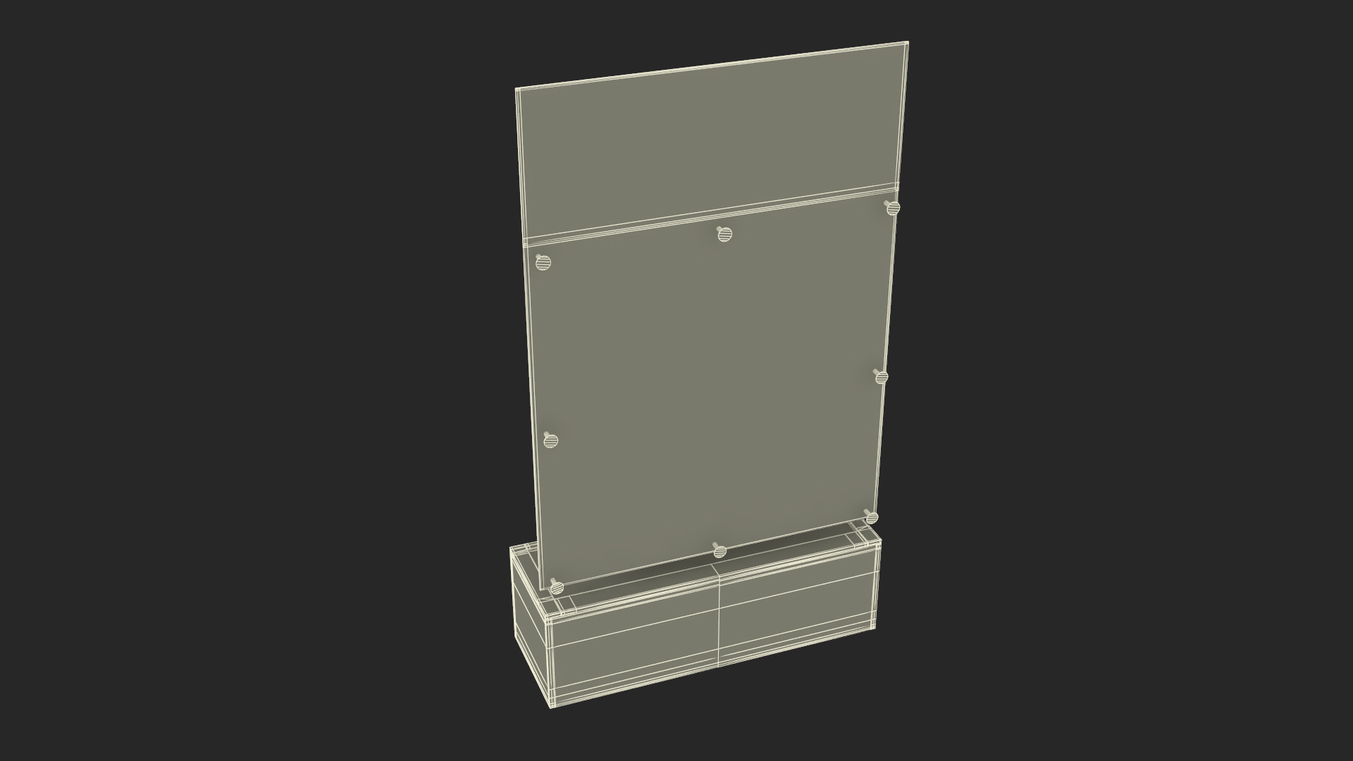 Black Glasses Display Stand Type 3D