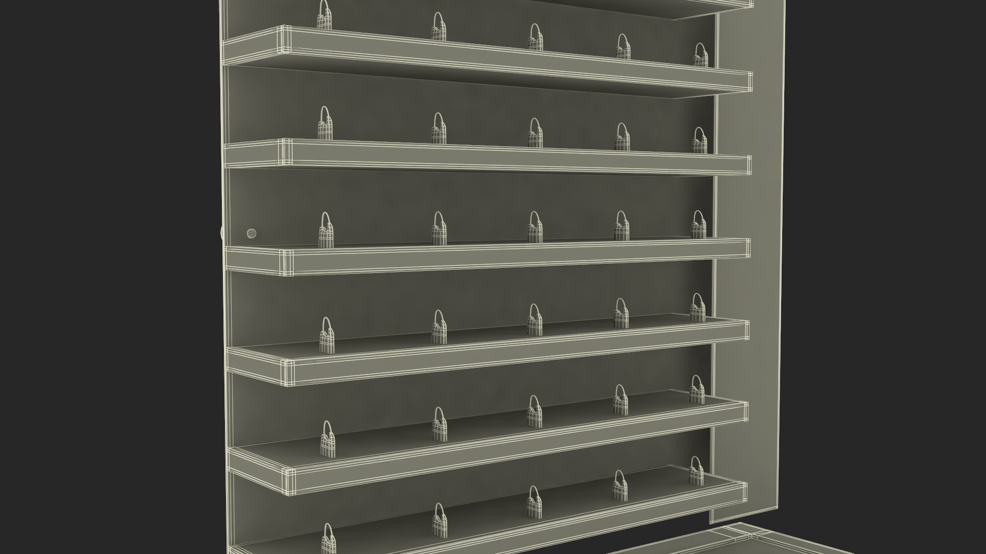 Black Glasses Display Stand Type 3D