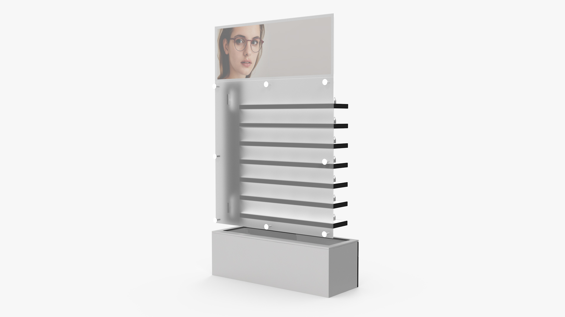 Black Glasses Display Stand Type 3D
