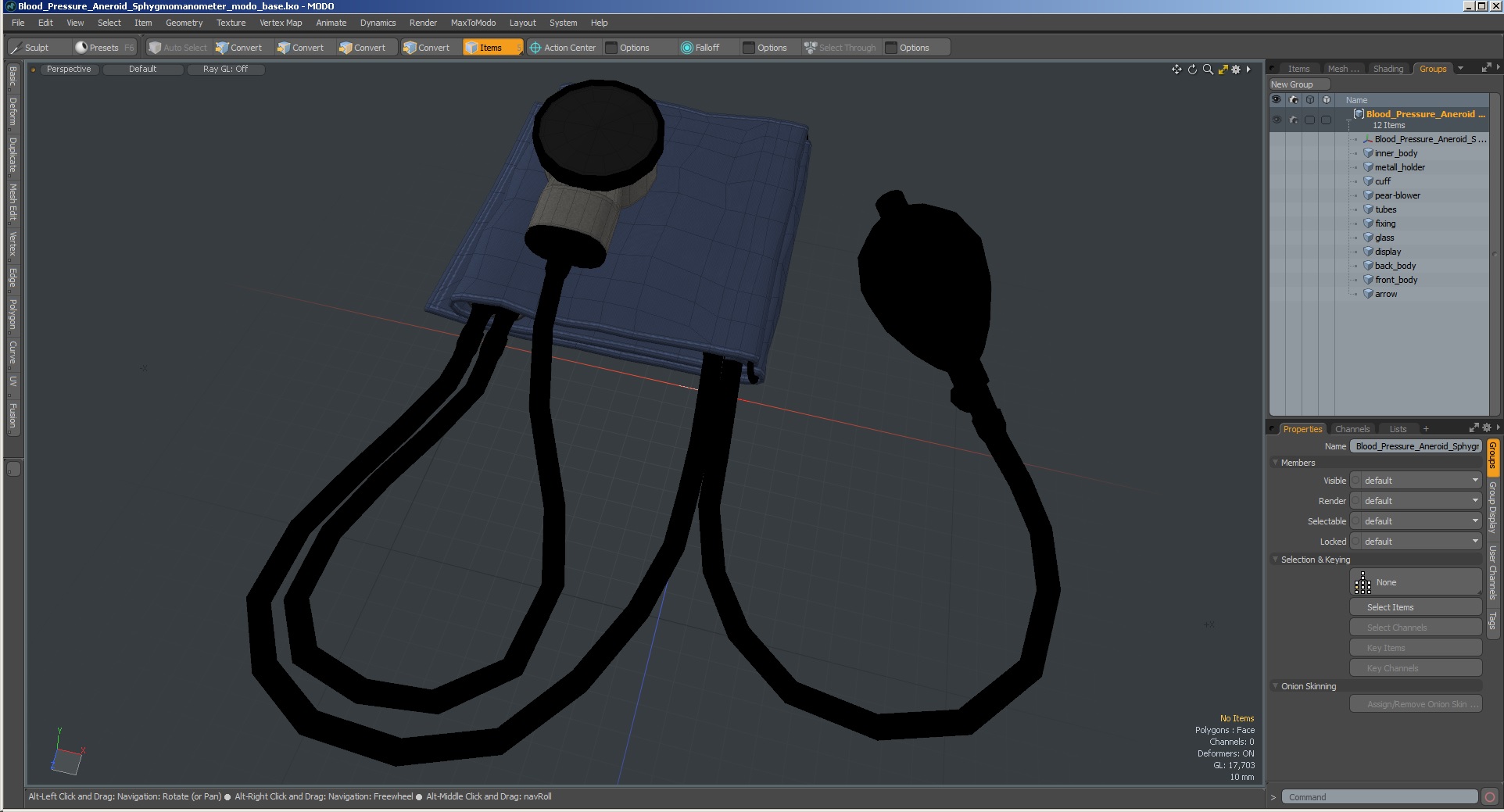 Blood Pressure Aneroid Sphygmomanometer 3D model
