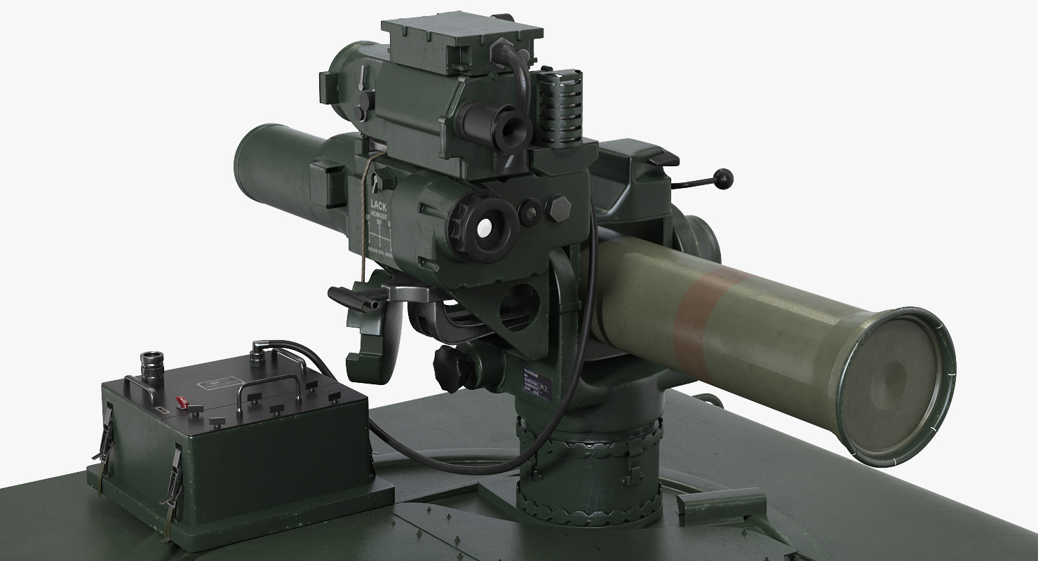 HMMWV TOW Missile Carrier M966 Rigged 3D