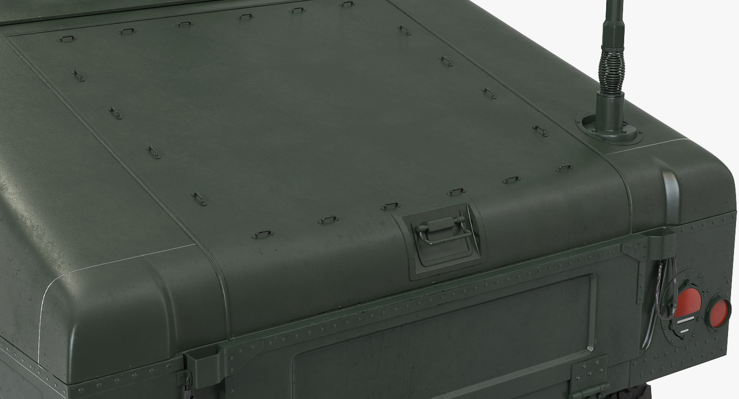 HMMWV TOW Missile Carrier M966 Rigged 3D