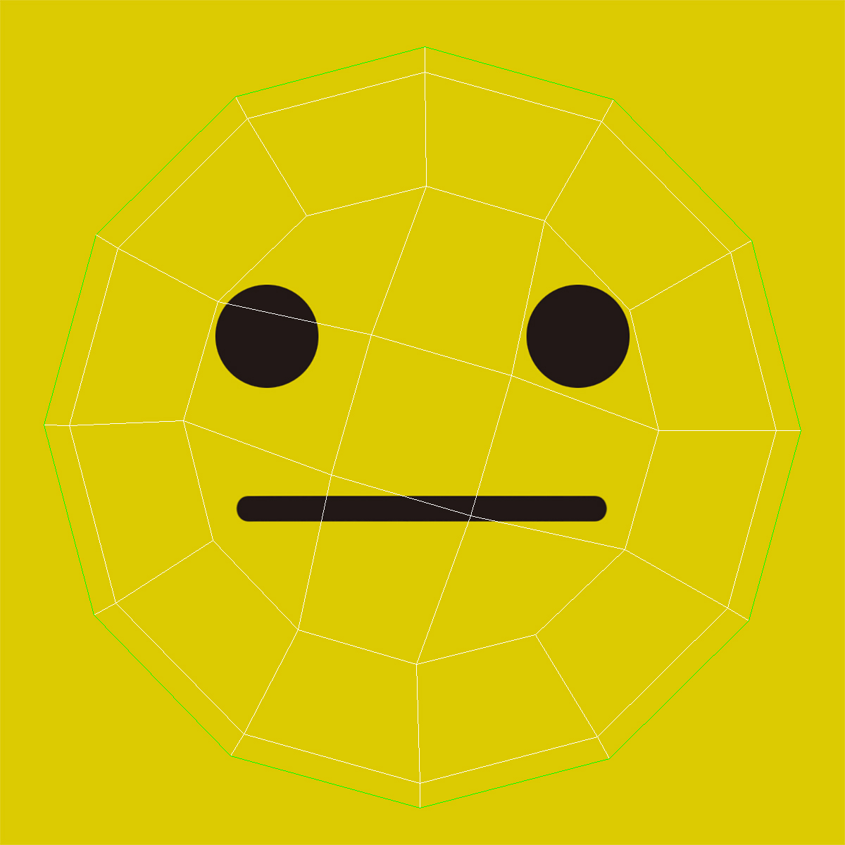 3D Face Push Pin model