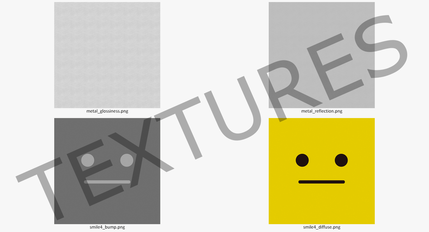3D Face Push Pin model