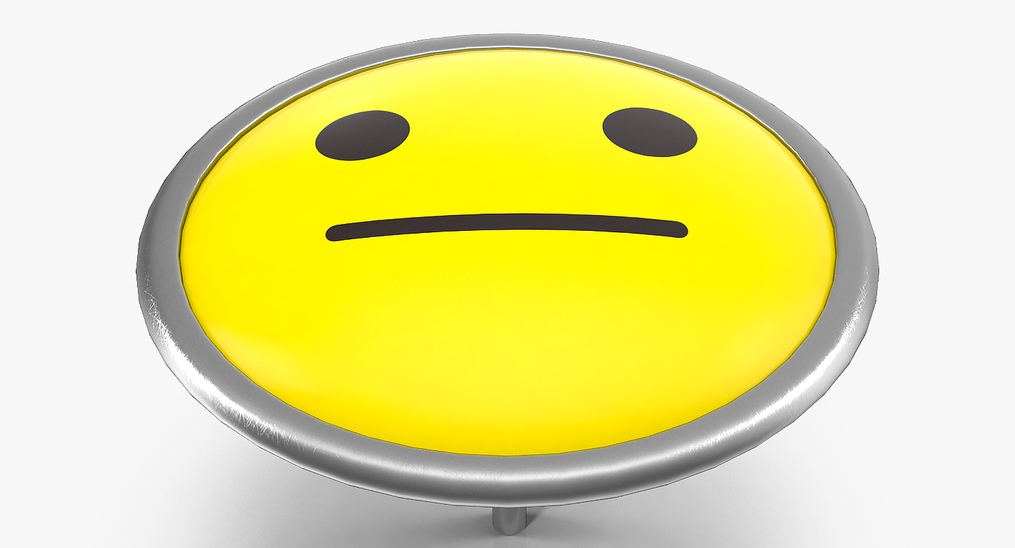 3D Face Push Pin model