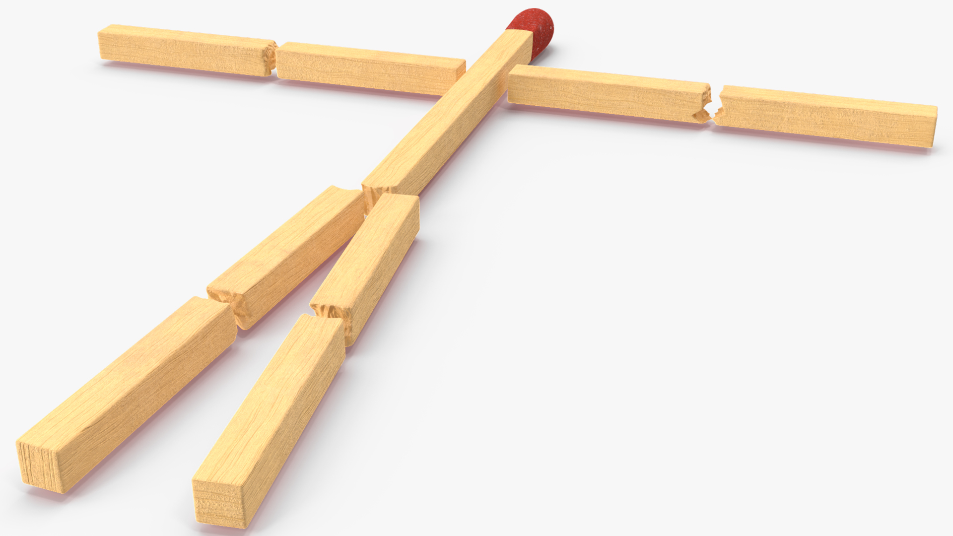 Matchstick Man 3D model