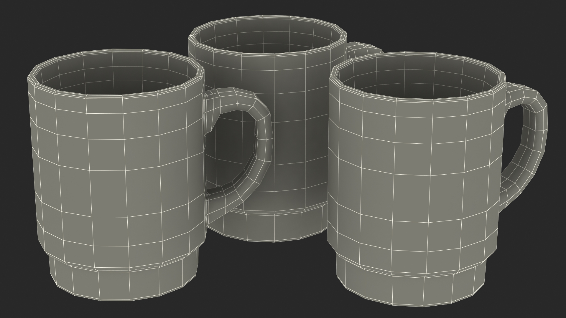 Shelf With Kitchenware 3D