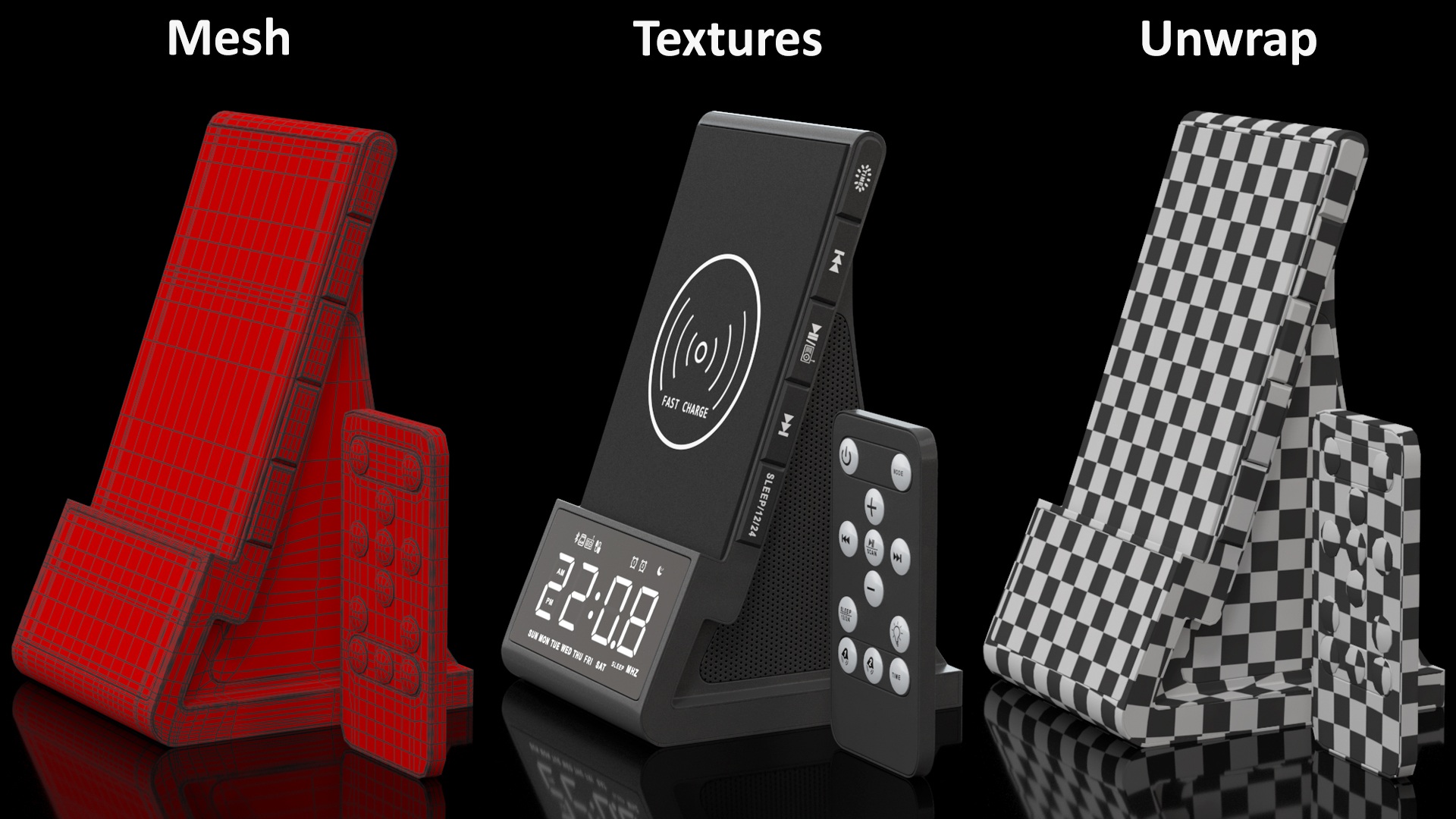 3D model Digital Alarm Clock Radio