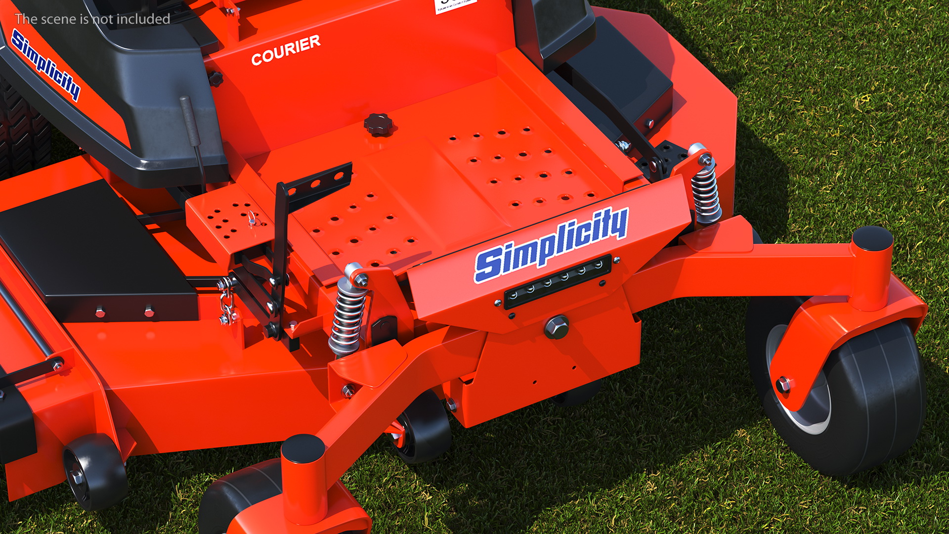 3D Zero Turn Mower Simplicity Rigged model