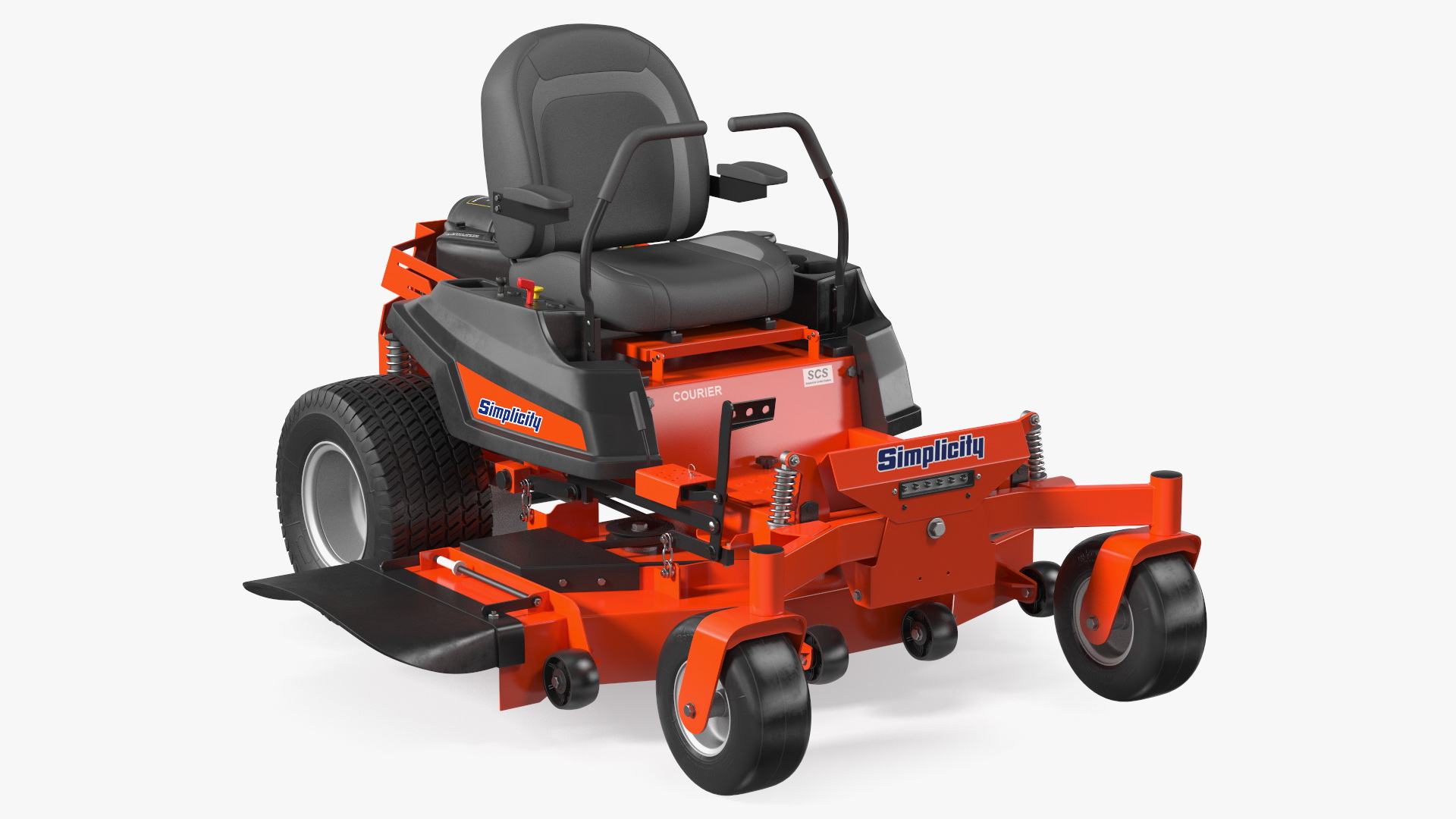 3D Zero Turn Mower Simplicity Rigged model