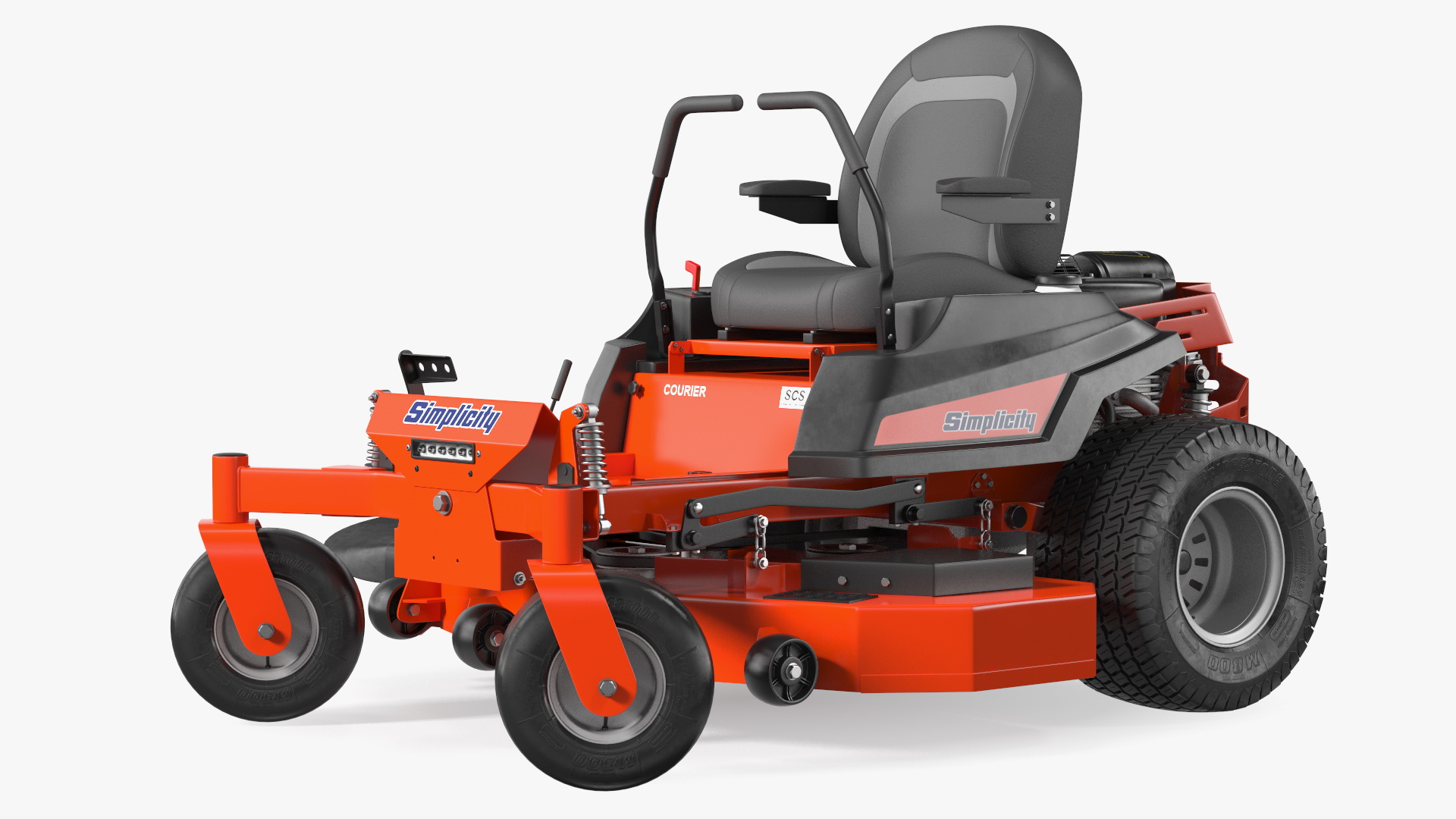 3D Zero Turn Mower Simplicity Rigged model