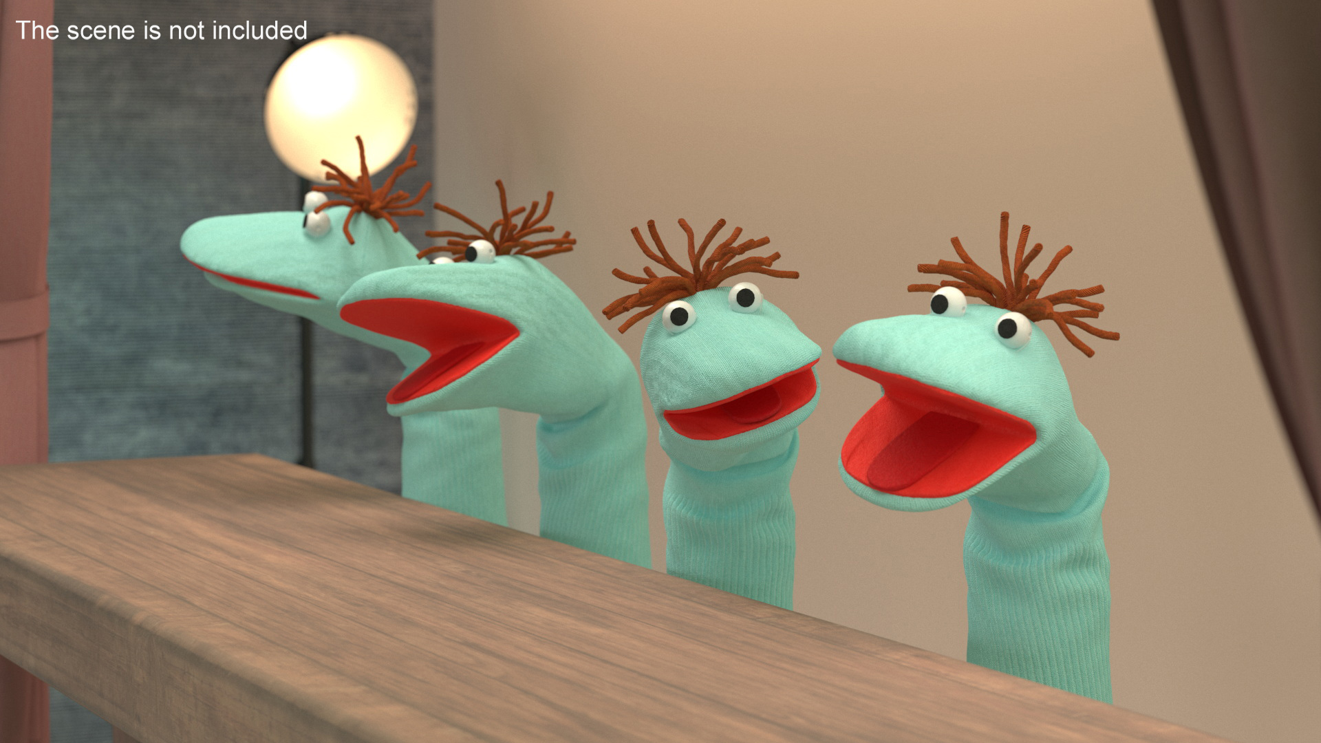 Sock Puppet Boy Blue Rigged 3D