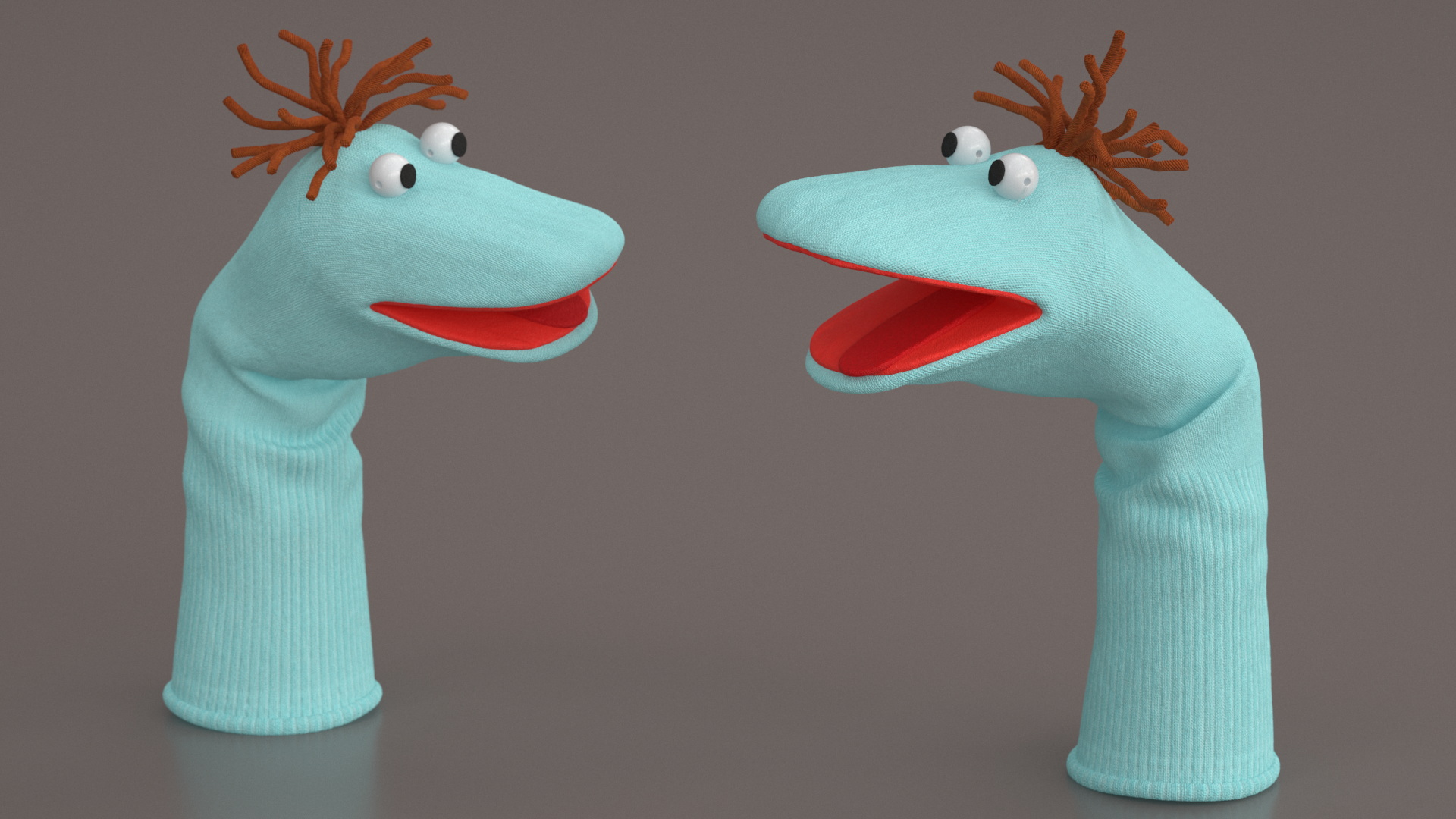 Sock Puppet Boy Blue Rigged 3D