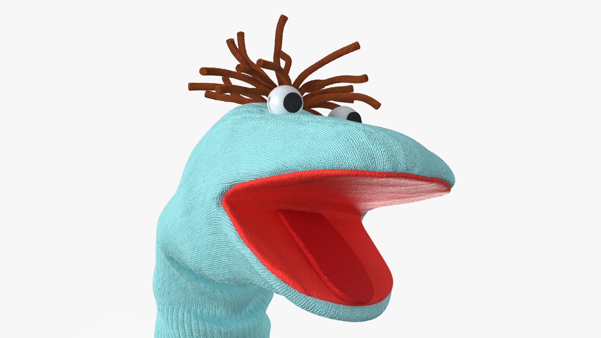 Sock Puppet Boy Blue Rigged 3D