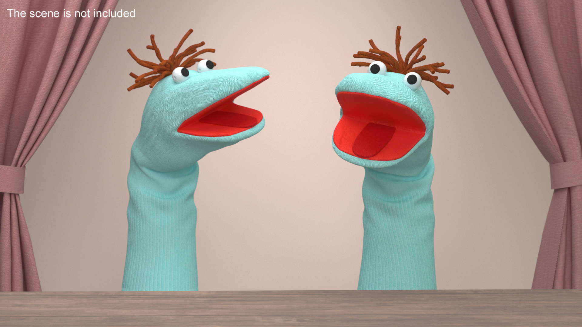 Sock Puppet Boy Blue Rigged 3D