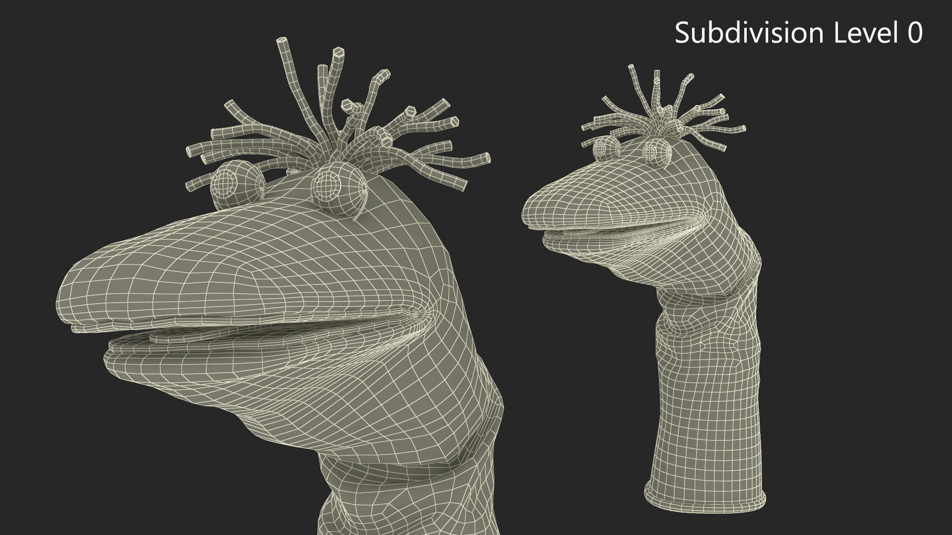 Sock Puppet Boy Blue Rigged 3D