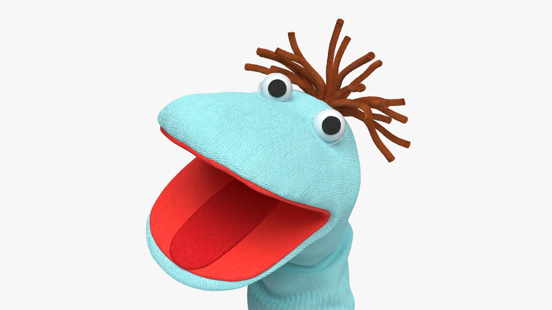 Sock Puppet Boy Blue Rigged 3D