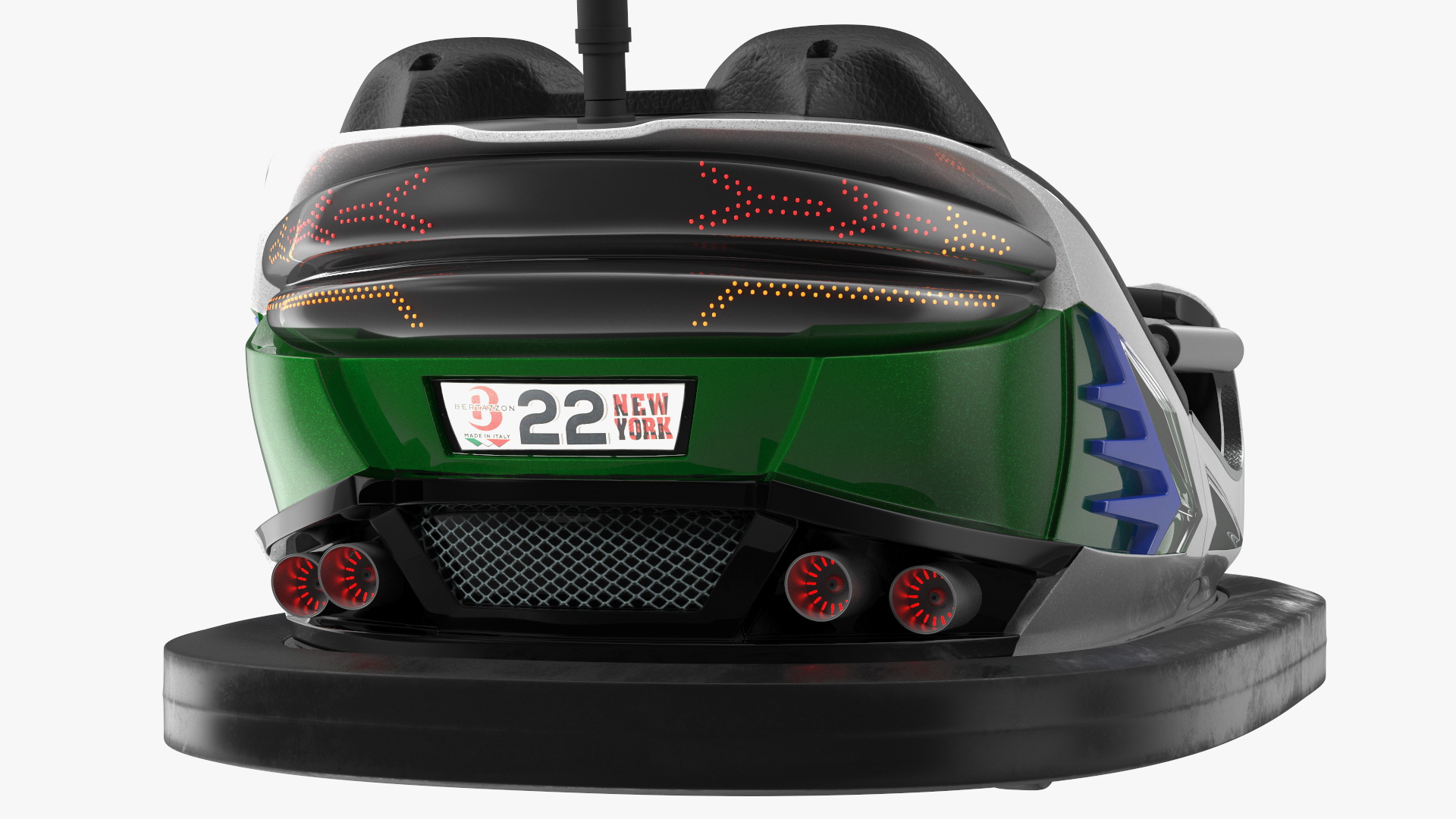 3D Bertazzon Bumper Car Adult New York with Boy Rigged