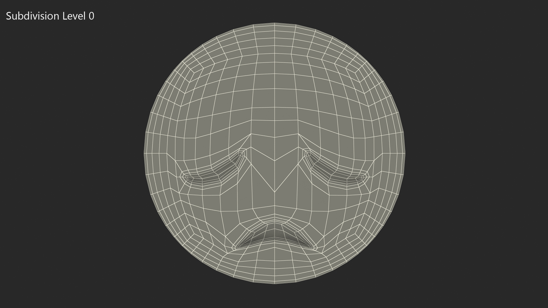 3D Disappointed Face Emoji model