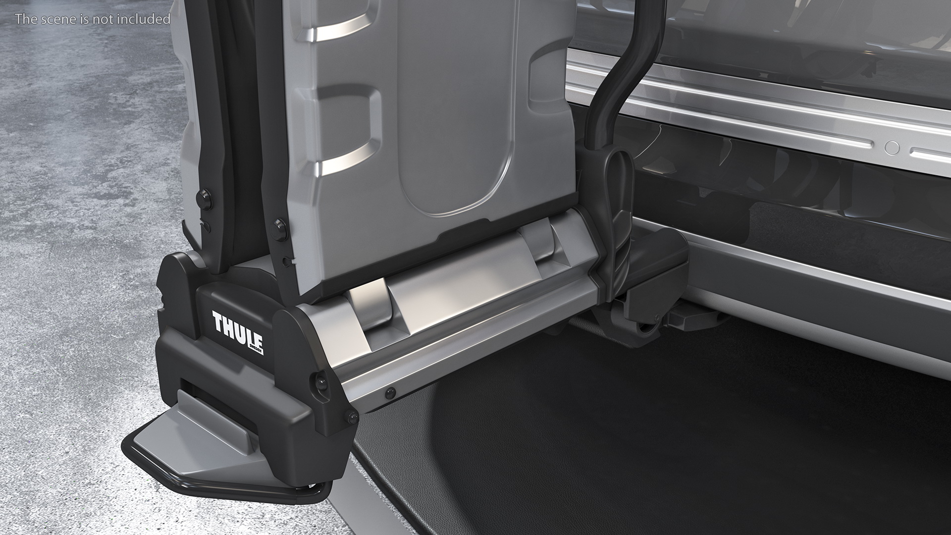 3D Thule EasyFold XT2 Bike Racks Folded