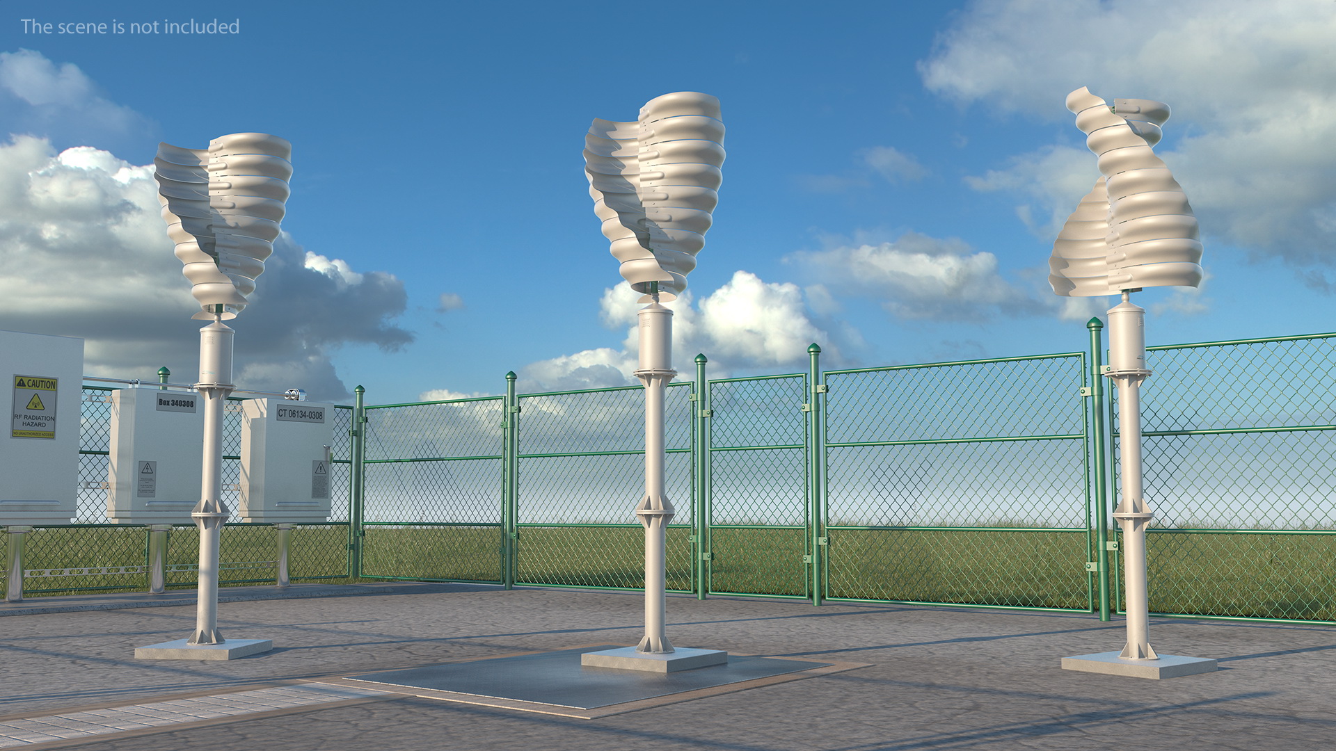 3D Helix Wind Turbine model