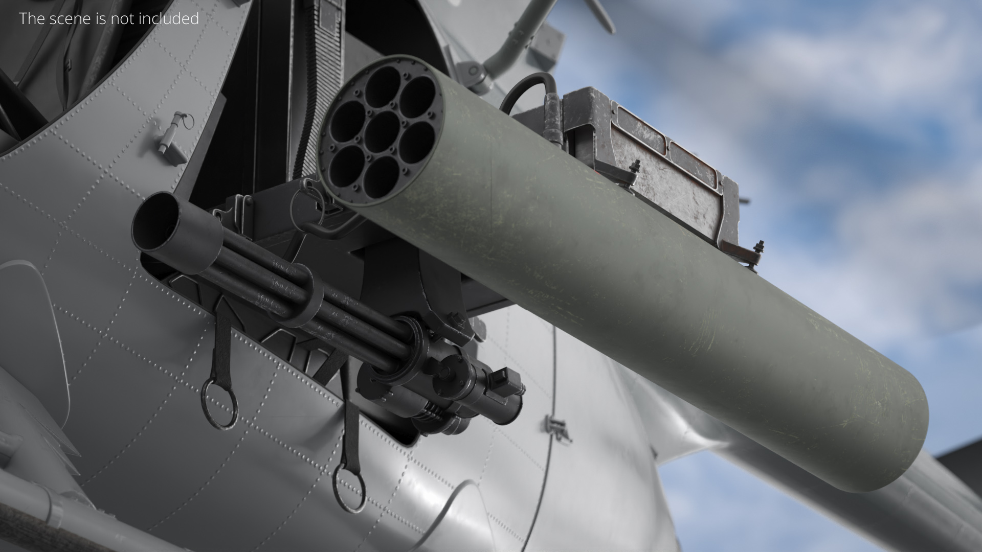 Helicopter Weapon Mount with Rocket Pods - view 3