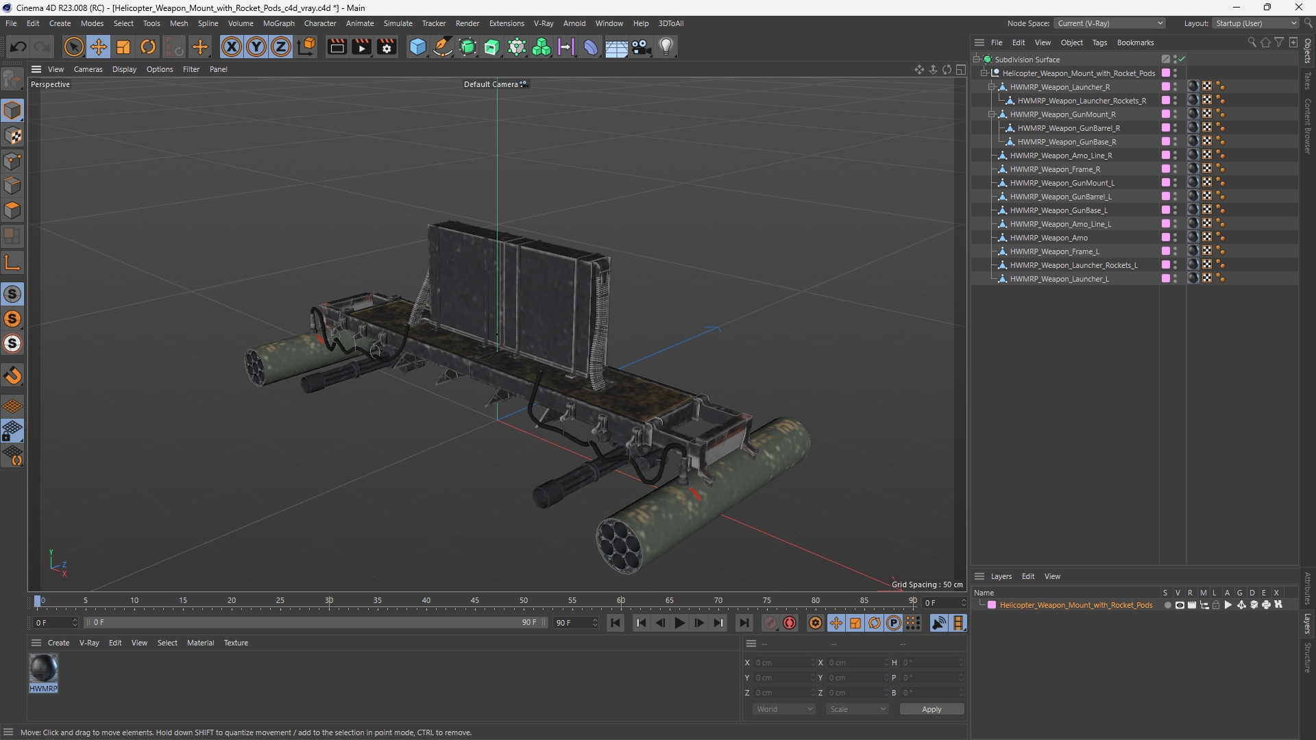 Helicopter Weapon Mount with Rocket Pods - view 12