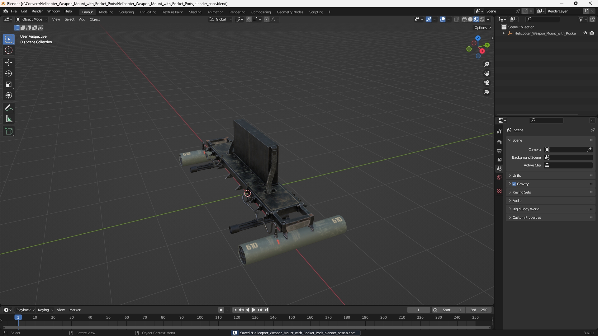 Helicopter Weapon Mount with Rocket Pods - view 10