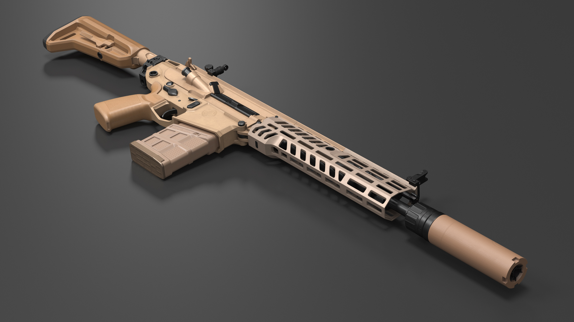 Assault Rifle SIG MCX Spear 3D