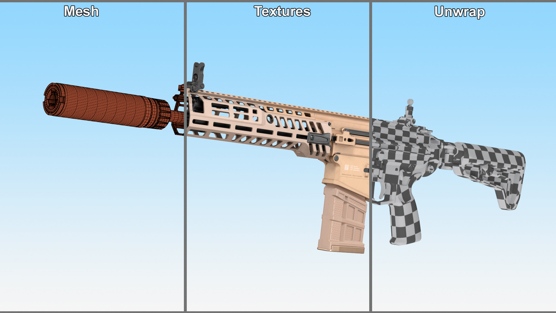 Assault Rifle SIG MCX Spear 3D