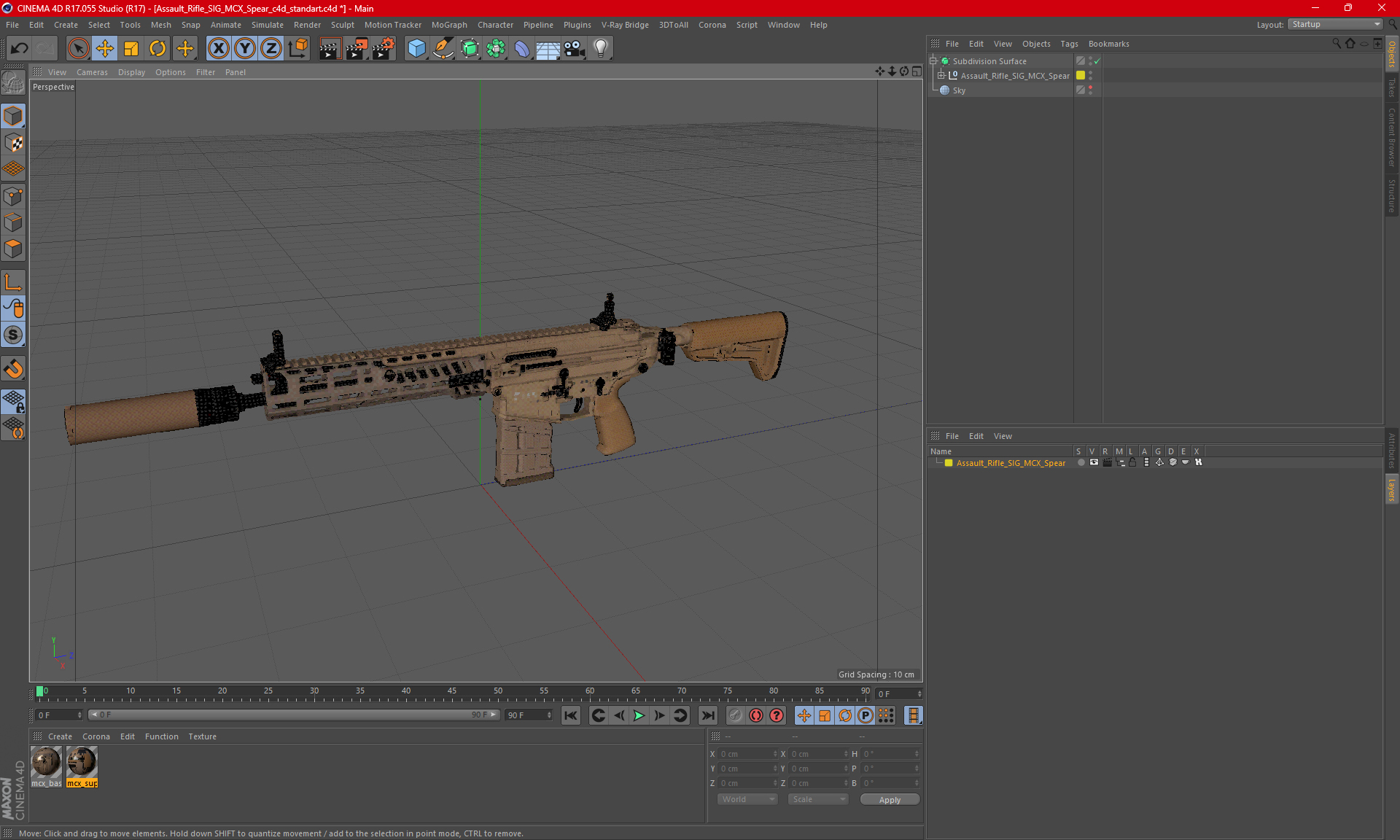 Assault Rifle SIG MCX Spear 3D