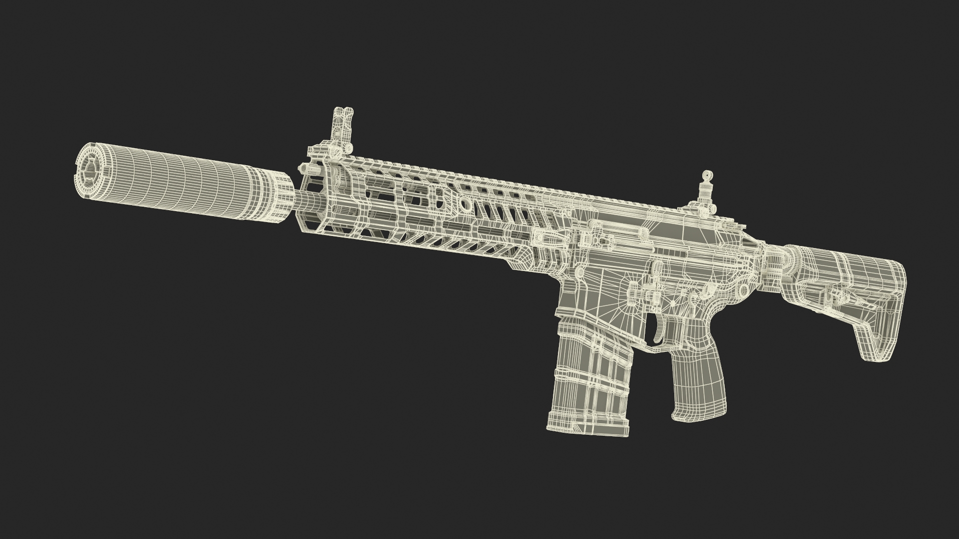 Assault Rifle SIG MCX Spear 3D