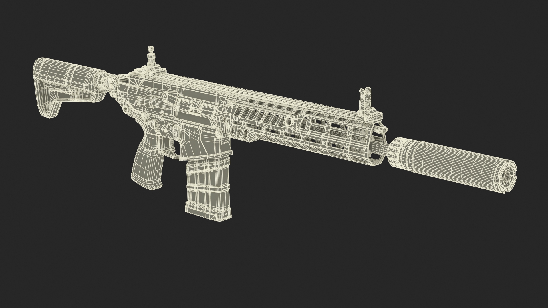 Assault Rifle SIG MCX Spear 3D