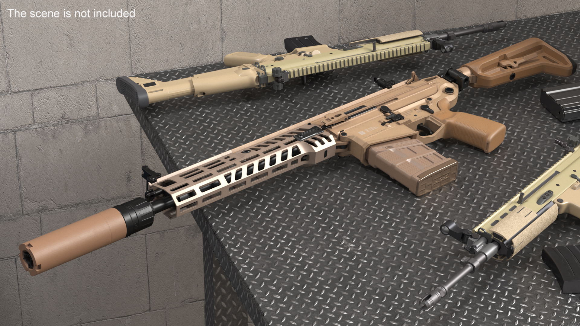 Assault Rifle SIG MCX Spear 3D