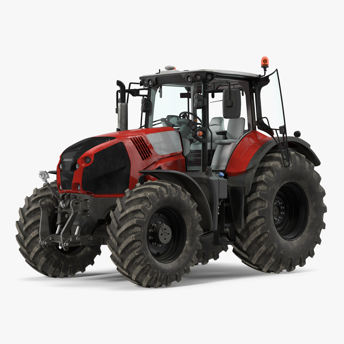 Tractor Muddy Rigged 3D model preview