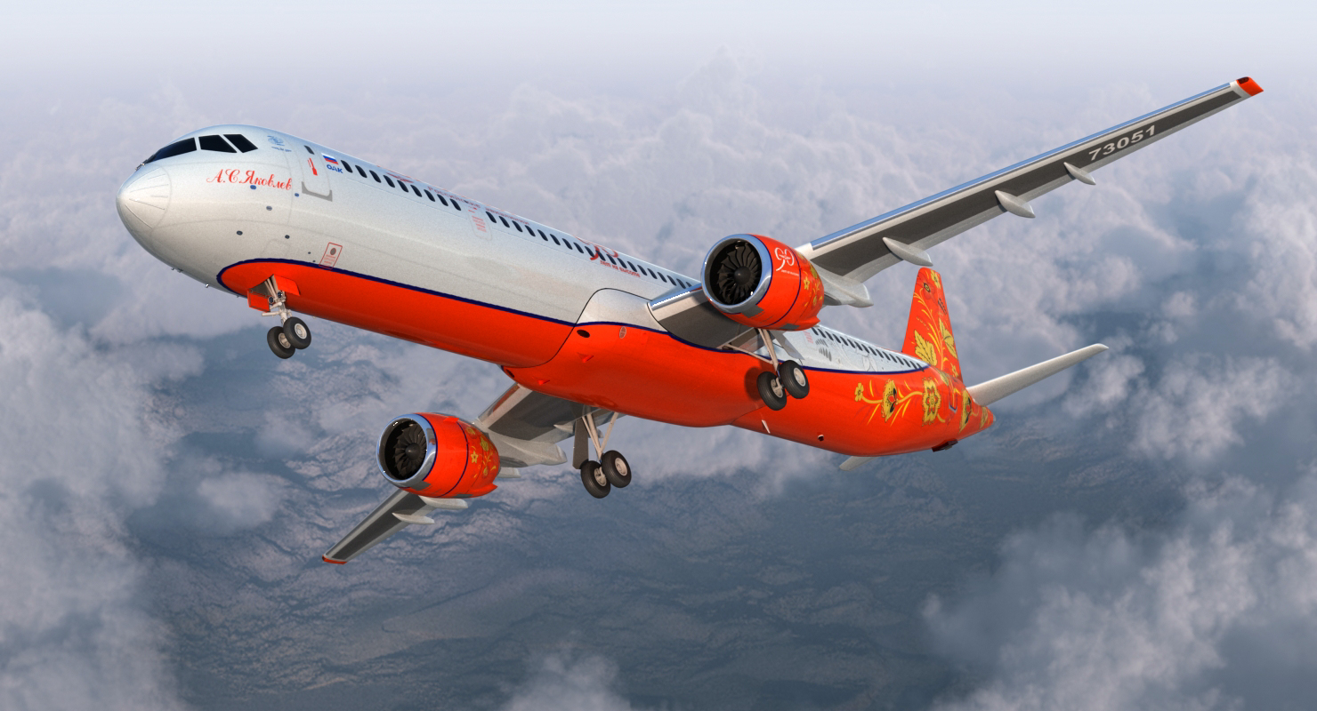 MC 21 Aeroflot 3D model