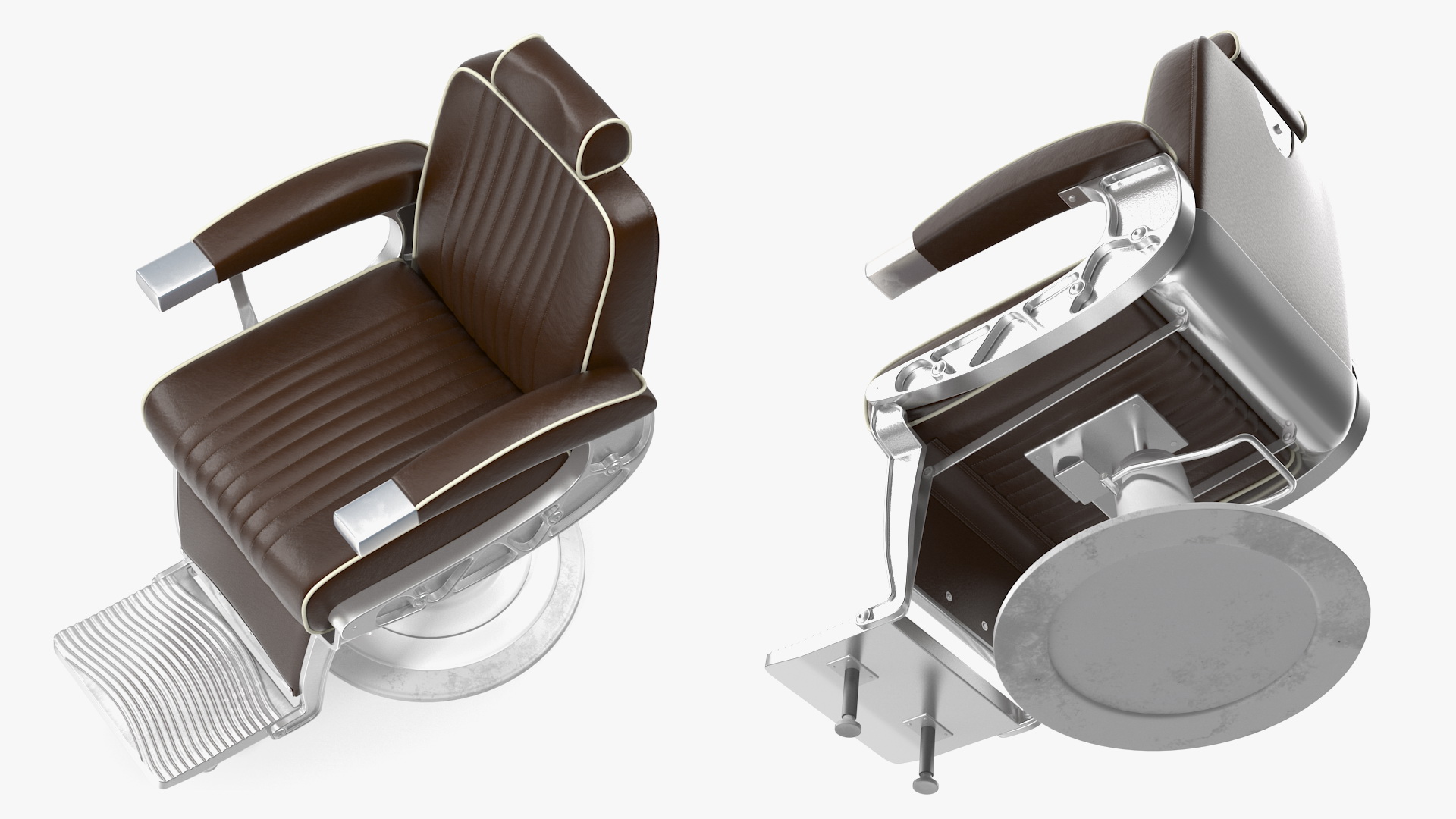 3D model Antique Barber Chair