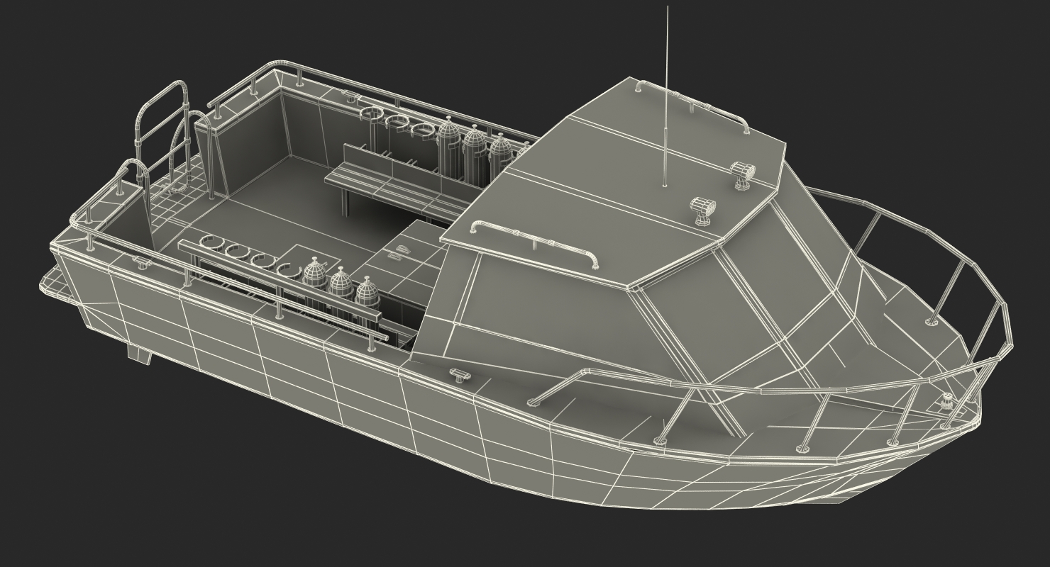 Dive Boat 3D model