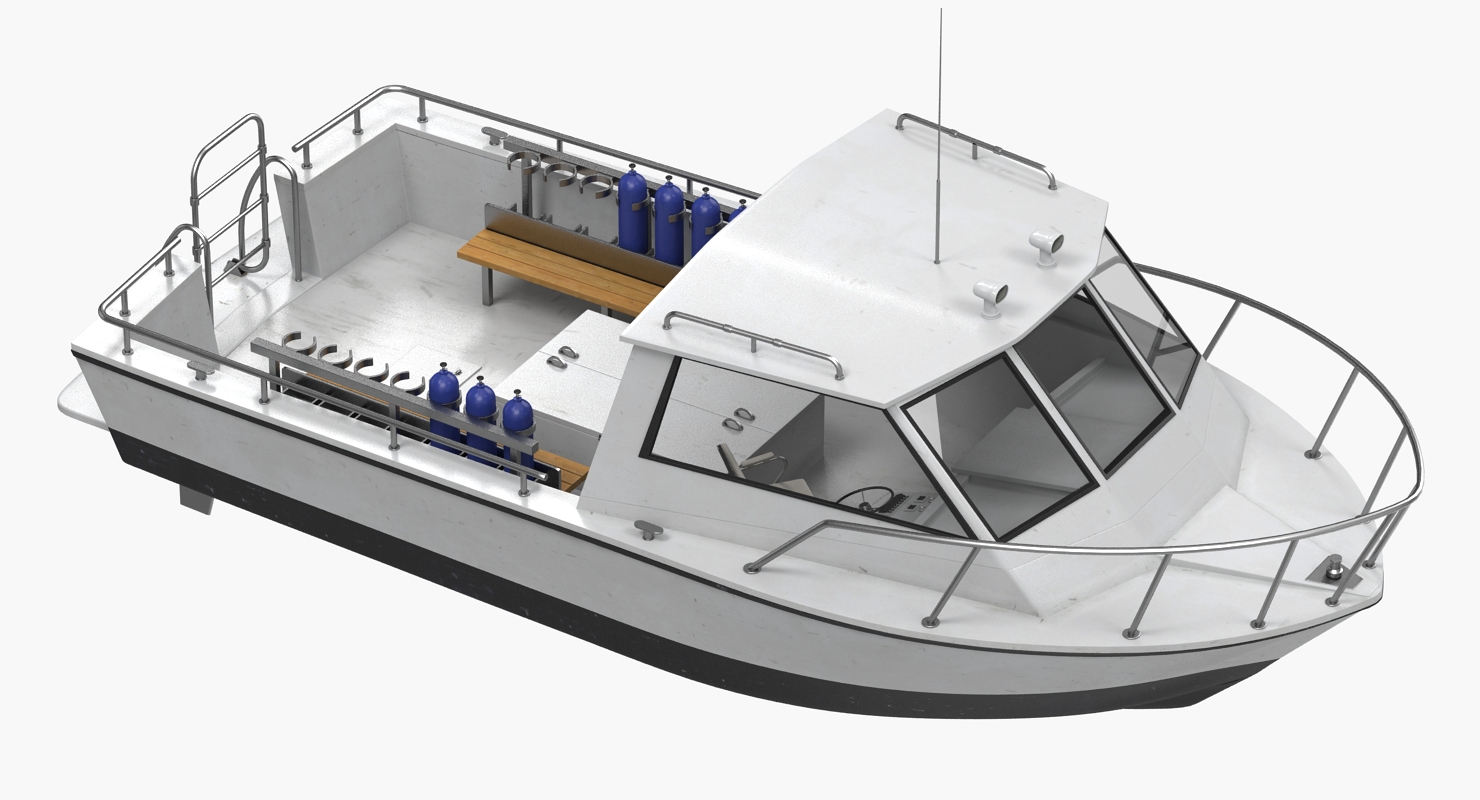 Dive Boat 3D model