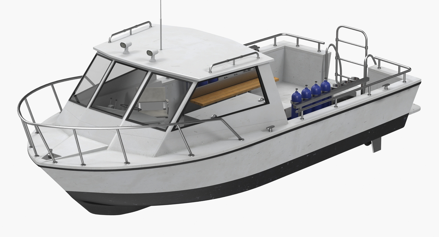 Dive Boat 3D model