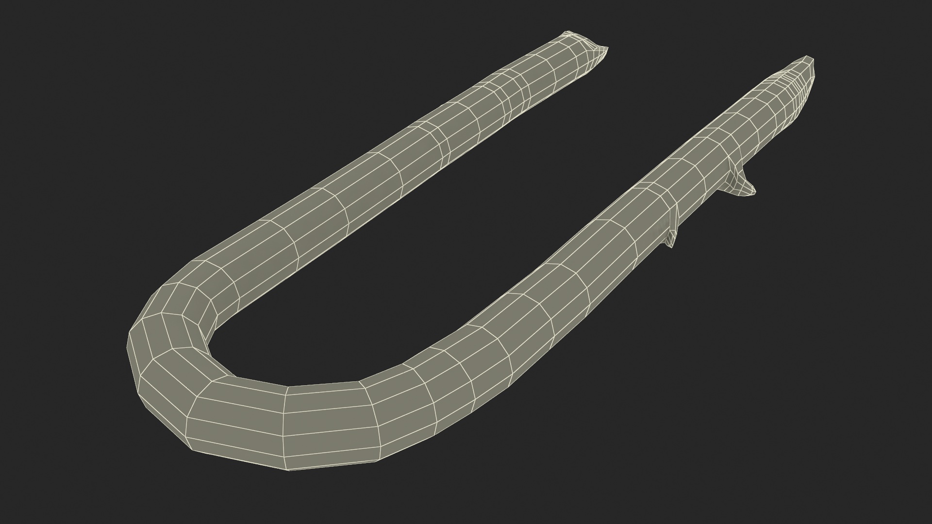 3D U-type Steel Nail with Flat Head Double Barbed